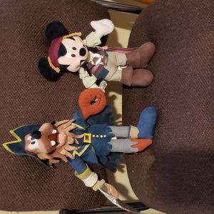 "Pirate Mickey" & "Pirate Goofy" stuffed animals from Disneyland